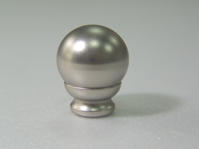 Petite Zinc Ball Curtain Rod Finial - petite_zinc_ball_finial